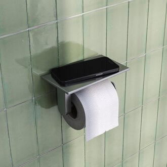 Brauer toiletrolhouder - 18cm - RVS geborsteld 5-NG-223
