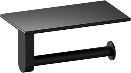 Brauer Toiletrolhouder Brauer Black Edition Met Planchet Mat Zwart