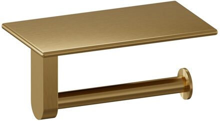 Brauer Toiletrolhouder Brauer Gold Edition Met Planchet Goud Geborsteld PVD Brauer