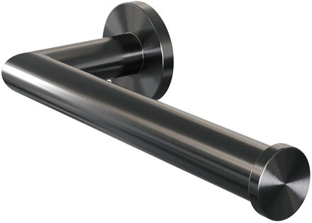 Brauer Toiletrolhouder Brauer Gunmetal Wandmontage met PVD coating Geborsteld Gunmetal Brauer