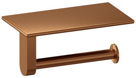 Brauer Toiletrolhouder Met Planchet - Koper Geborsteld Pvd