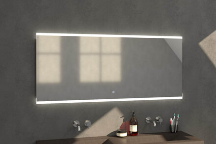 Brauer Twinlight spiegel 160x70 met LED verlichting Aluminium Geborsteld