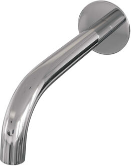 Brauer Uitloop Gebogen Brauer Chrome Edition Met Ronde 3mm Rozet Chroom