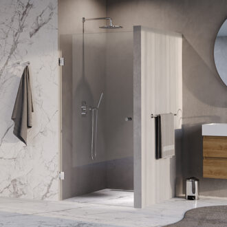 Brauer Void Carving nisdeur helder glas 90x200 omkeerbaar incl. glascoating chroom