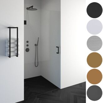 Brauer Void nisdeur helder glas 60x200 omkeerbaar incl. glascoating PVD koper geborsteld GS-VON1H60200GK