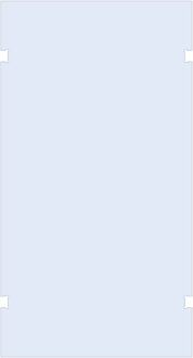 Brauer Wand 120 helder glas tweezijdige uitsparingen