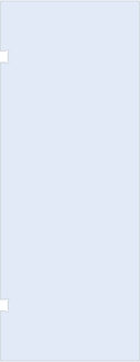 Brauer Wand 90 helder glas enkelzijdige uitsparingen