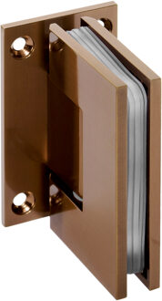 Brauer Wandscharnier 2 stuks PVD koper geborsteld Wit Chroom