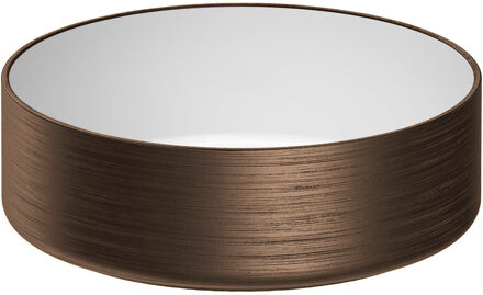 Brauer Waskom Brauer Circle Keramiek 36 cm Brons / Glans Wit