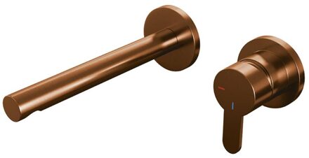 Brauer Wastafelkraan Inbouw Brauer Copper Edition S4 Coldstart Mengkraan Rond Geborsteld Koper PVD 1 Greeps