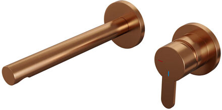 Brauer Wastafelkraan Inbouw Brauer Copper Edition S4 Coldstart Mengkraan Rond Geborsteld Koper PVD 1 Greeps