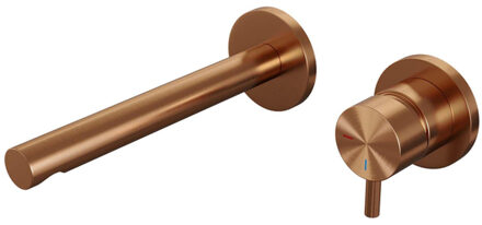 Brauer Wastafelkraan Inbouw Brauer Copper Edition S5 Coldstart Mengkraan Rond Geborsteld Koper PVD 1 Greeps