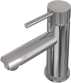Brauer Wastafelmengkraan Brauer Chrome Carving Coldstart Opbouw Laag Ronde Hendel Chroom PVD Brauer