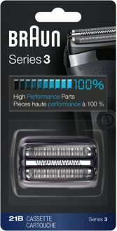 Braun cassette zwart series 3 Scheerhoofden Zilver