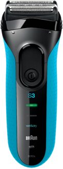 Braun series 3010 Blue Scheerapparaat Zwart