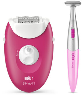 Braun Silk-Épil 3 3-420 Epilator en Bikinitrimmer