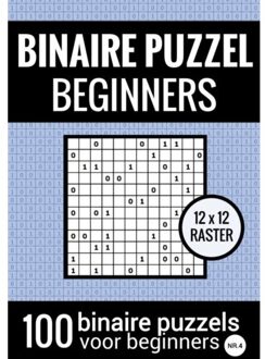 Brave New Books Binaire Puzzel Makkelijk Voor Beginners - Puzzelboek Met 100 Binairo's - Nr.4 - Puzzelboeken & Meer