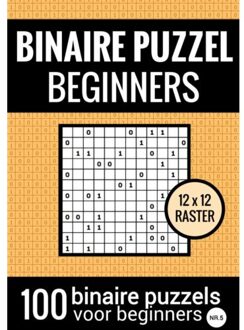 Brave New Books Binaire Puzzel Makkelijk Voor Beginners - Puzzelboek Met 100 Binairo's - Nr.5 - Puzzelboeken & Meer