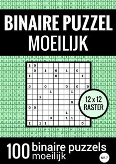 Brave New Books Binaire Puzzel Moeilijk - Puzzelboek Met 100 Binairo's - Nr.7 - Puzzelboeken & Meer