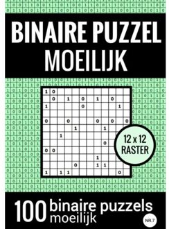 Brave New Books Binaire Puzzel Moeilijk - Puzzelboek Met 100 Binairo's - Nr.7 - Puzzelboeken & Meer