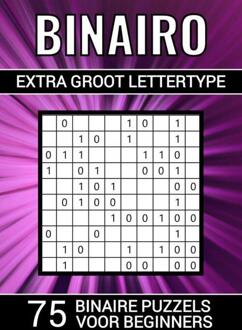 Brave New Books Binairo Extra Groot Lettertype - 75 Binaire Puzzels Voor Beginners - Puzzelboeken & Meer