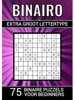 Brave New Books Binairo Extra Groot Lettertype - 75 Binaire Puzzels Voor Beginners - Puzzelboeken & Meer