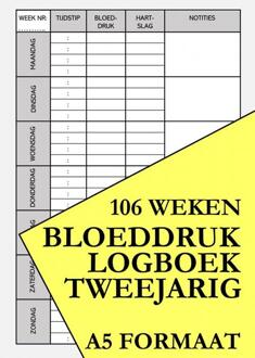 Brave New Books Bloeddruk Logboek Tweejarig - Voor Het Noteren Van Bloeddruk Waarden En Hartslag - PUB Publishing