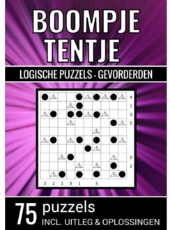 Brave New Books Boompje Tentje - Logische Puzzels Gevorderden - 75 Puzzels, Incl. Uitleg & Oplossingen - Puzzelboeken & Meer