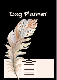 Brave New Books Dagplanner - Werkplanner - A4 - Boho - Veer - Zwart - Ongedateerd. - Kris Degenaar