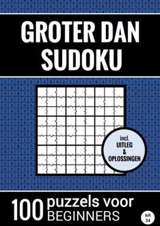 Brave New Books Groter Dan Sudoku - 100 Puzzels Voor Beginners - Nr. 34 - Sudoku Puzzelboeken