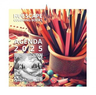 Brave New Books Huescape Kleurboek Voor Volwassenen - Agenda 2025 - Scarlett Kimberley