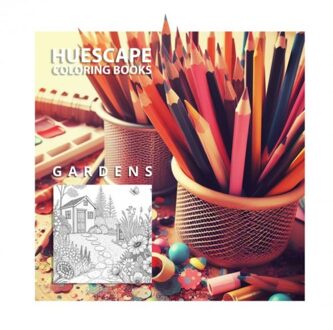 Brave New Books Huescape Kleurboek Voor Volwassenen - Bloementuinen - Scarlett Kimberley