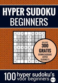 Brave New Books Hyper Sudoku - Nr. 15 - Sudoku Makkelijk - Puzzelboek Met 100 Makkelijke Puzzels Voor - Sudoku Puzzelboeken