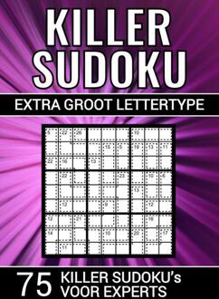 Brave New Books Killer Sudoku - Extra Groot Lettertype - 75 Puzzels voor Experts