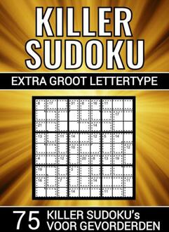 Brave New Books Killer Sudoku - Extra Groot Lettertype - 75 Puzzels Voor Gevorderden - Puzzelboeken & Meer