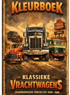 Brave New Books Kleurboek, Klassieke Vrachtwagens. - H. Mourits