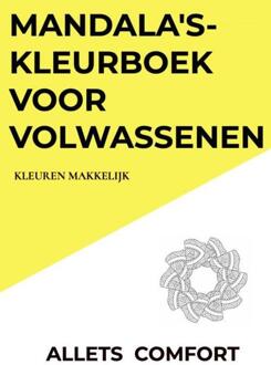 Brave New Books Mandala's-kleurboek voor volwassenen-Kleuren Makkelijk-A5 Mini- Allets Comfort - (ISBN:9789464057256)