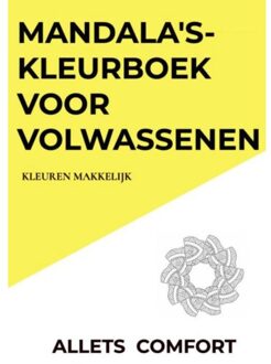 Brave New Books Mandala's-kleurboek voor volwassenen-Kleuren Makkelijk-A5 Mini- Allets Comfort - (ISBN:9789464057256)