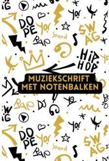 Brave New Books Muziekschrift Met Notenbalken - Gold Arts Books