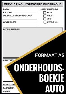 Brave New Books Onderhoudsboekje Auto - Universeel Reparatie Boek - Auto Onderhoudsboekjes