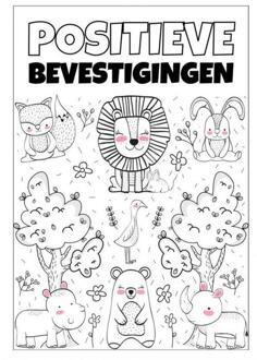 Brave New Books Positieve Bevestigingen - Kleurboek - Groep 1,2,3 - Boeken & Cadeaus