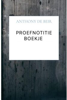 Brave New Books Proefnotitie Boekje - Anthony De Beir