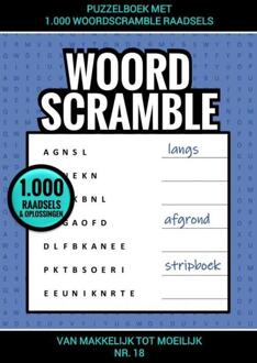 Brave New Books Puzzelboek Met 1.000 Woord Scramble Raadsels - Nr. 18 - Puzzelboeken & Meer