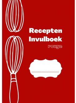 Brave New Books Recepten invulboek Rouge - (ISBN:9789464483932)