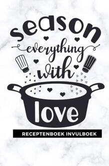 Brave New Books Receptenboek invulboek: Season everything with love - (ISBN:9789464482478)