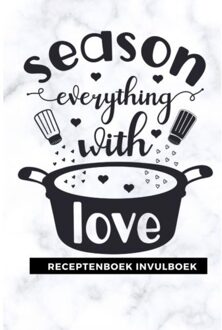 Brave New Books Receptenboek invulboek: Season everything with love - (ISBN:9789464482478)