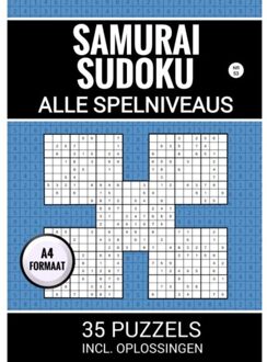 Brave New Books Samurai Sudoku - Alle Spelniveaus - 35 Puzzels Incl. Oplossingen - Nr. 53 - Sudoku Puzzelboeken