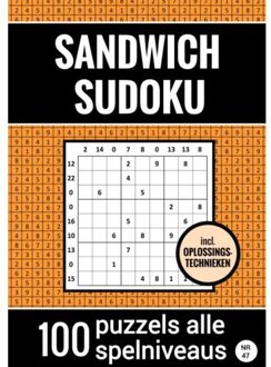 Brave New Books Sandwich Sudoku - 100 Puzzels Makkelijk Tot Moeilijk - Inclusief Oplossingstechnieken - Nr. 47 - Sudoku Puzzelboeken