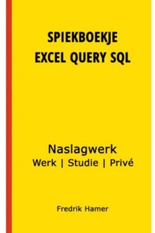 Brave New Books Spiekboekje Excel Query Sql