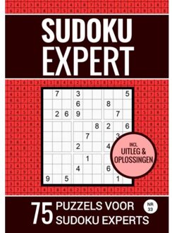 Brave New Books Sudoku Expert - 75 Puzzels Voor Sudoku Experts - Nr. 33 - Sudoku Puzzelboeken